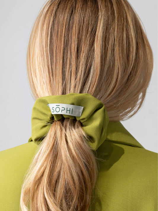 Daisy - Scrunchie sartoriale pistacchio