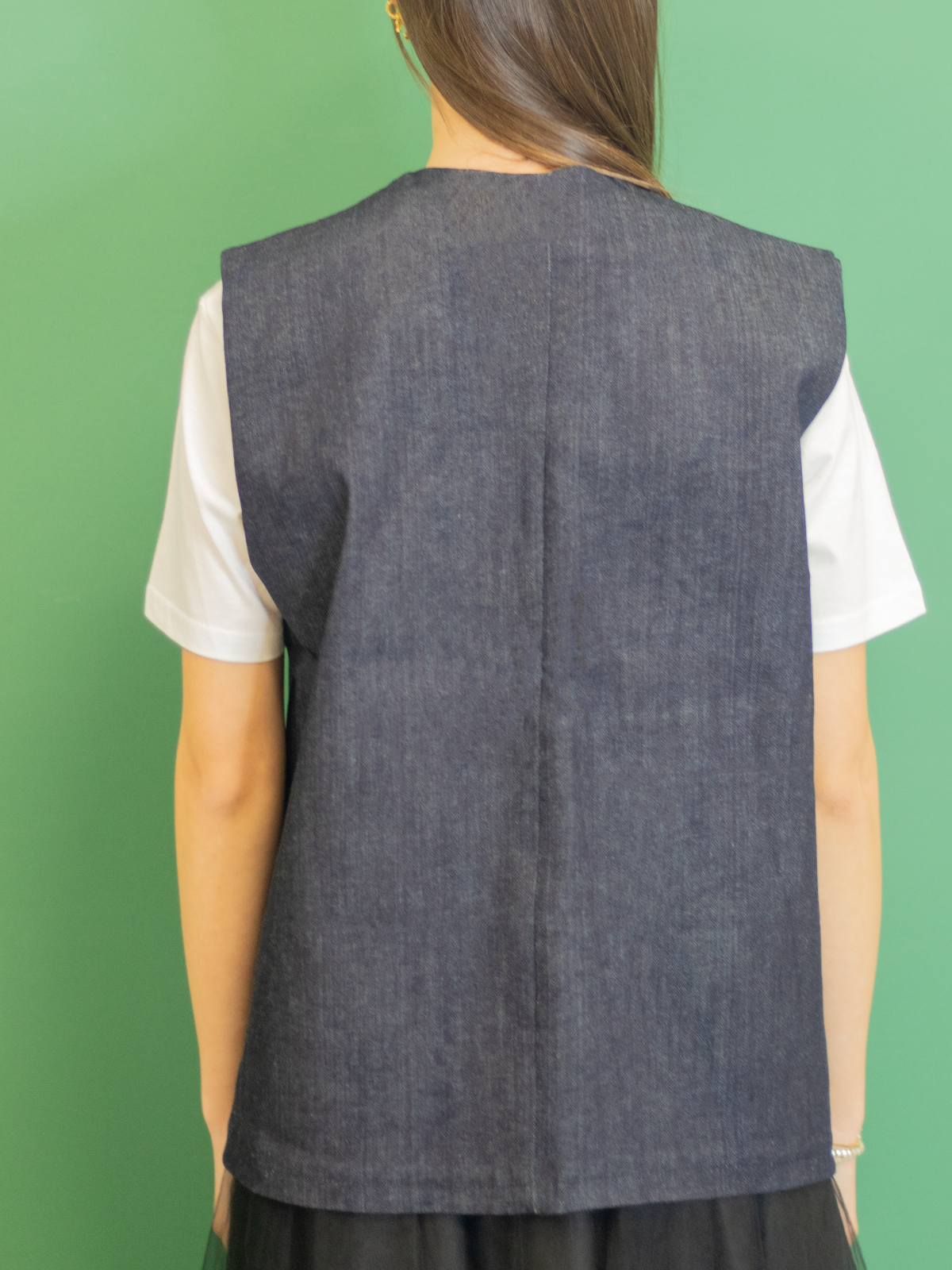 GILET SARTORIALE CACAO DENIM