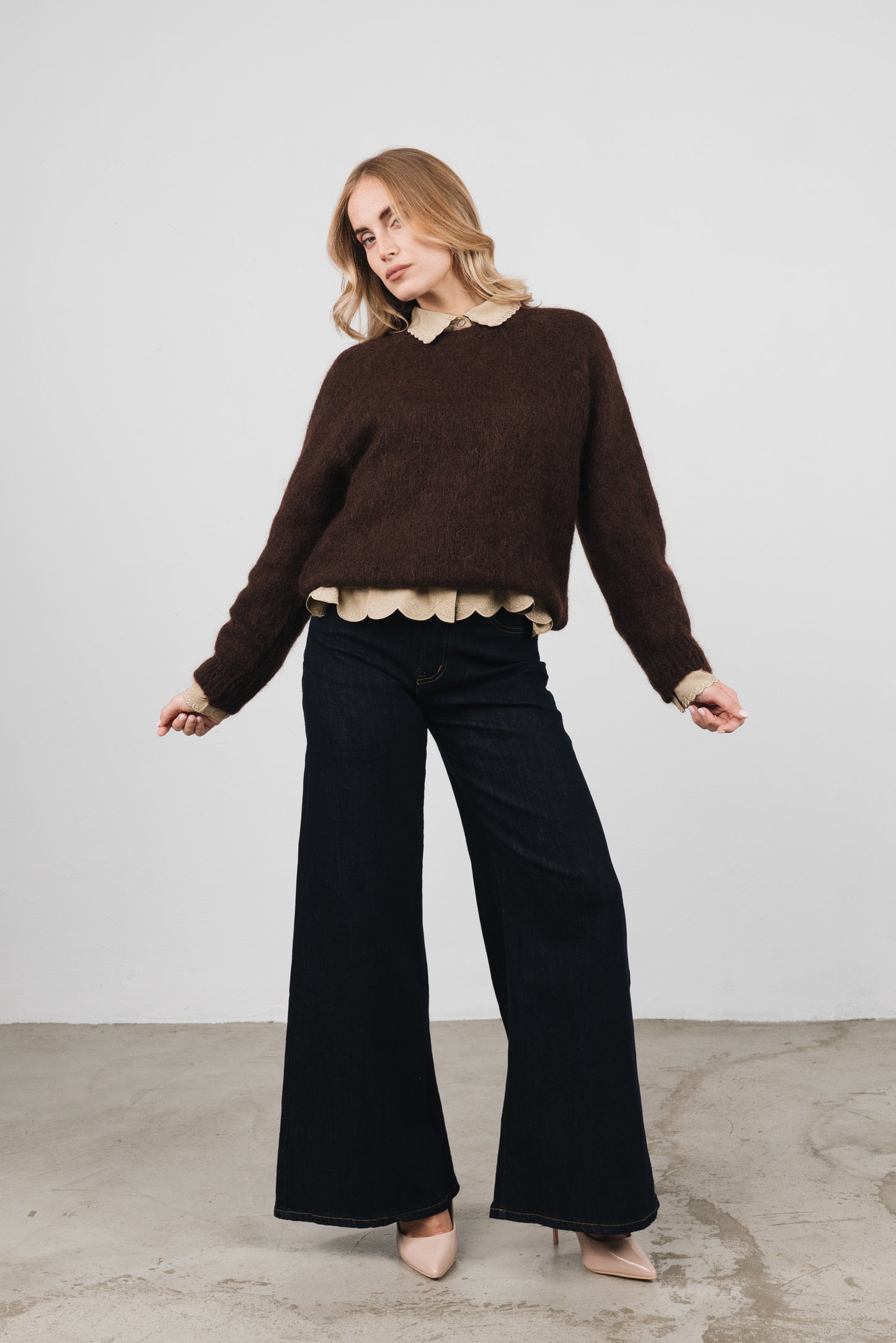 Larice - Maglione Donna Marrone