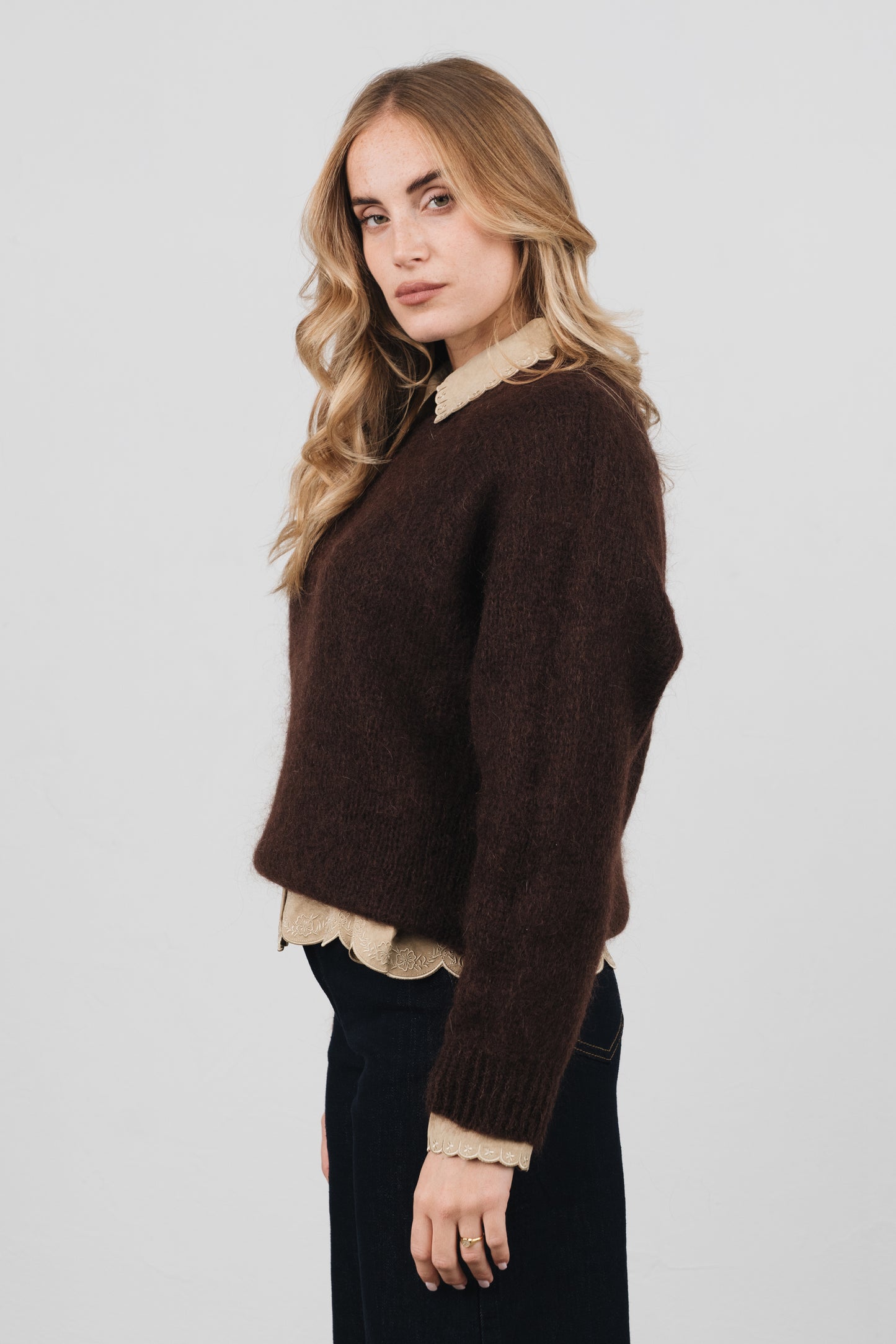 Larice - Maglione Donna Marrone