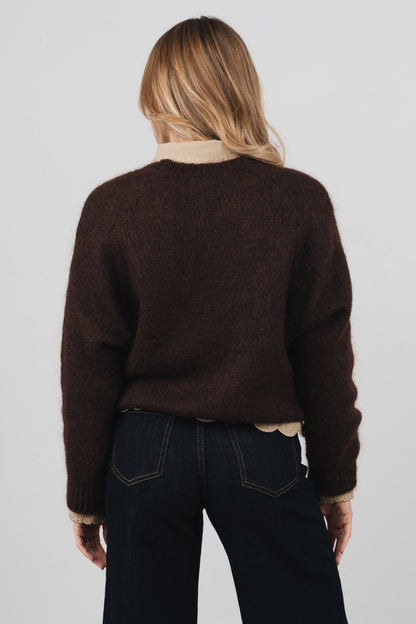 Larice - Maglione Donna Marrone