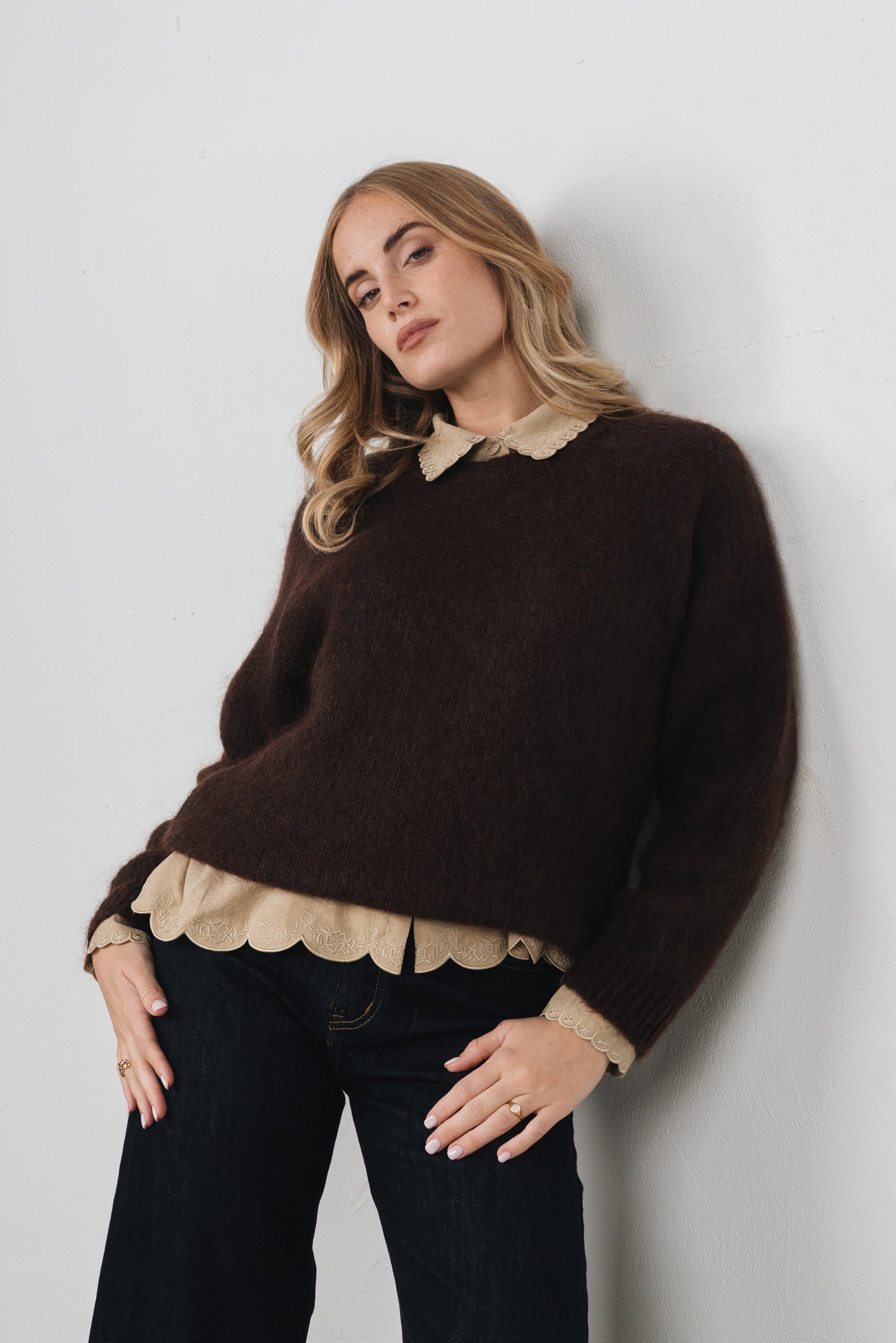 Larice - Maglione Donna Marrone