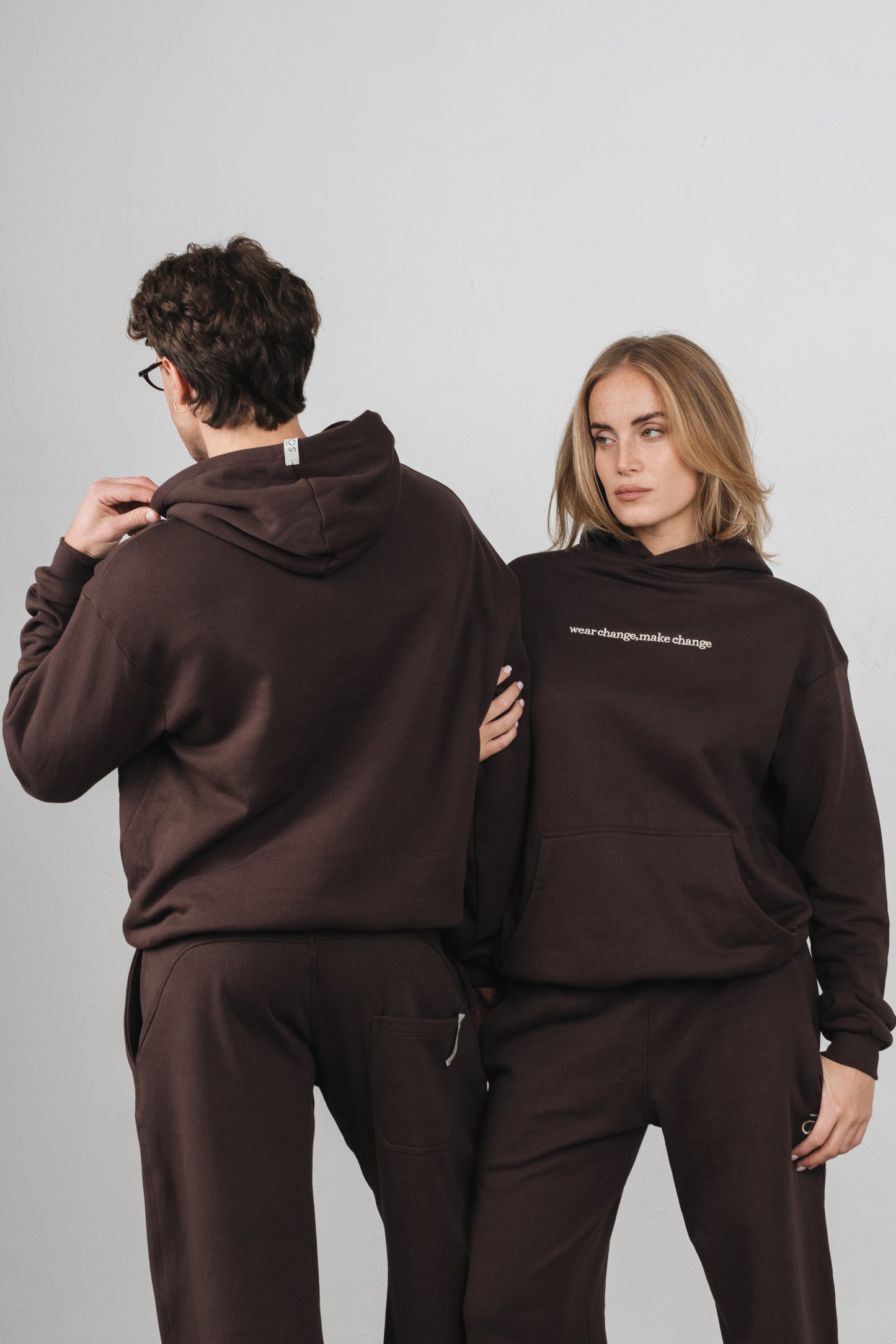 Leiland - Felpa Unisex Marrone