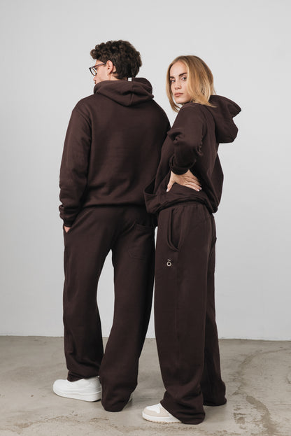 Leiland - Felpa Unisex Marrone