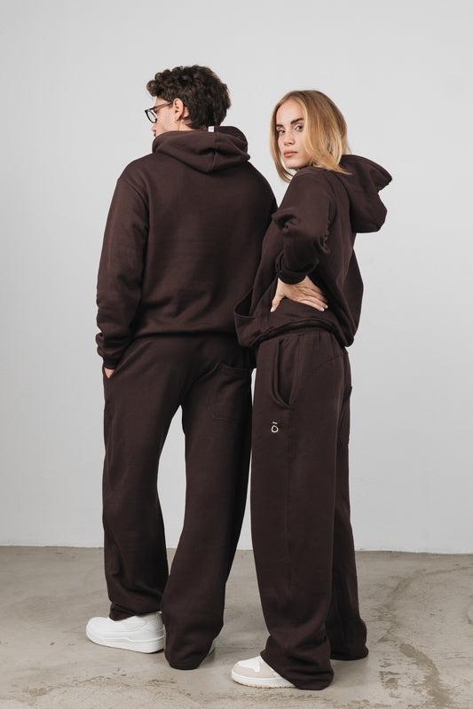 Leiland - Felpa Unisex Marrone