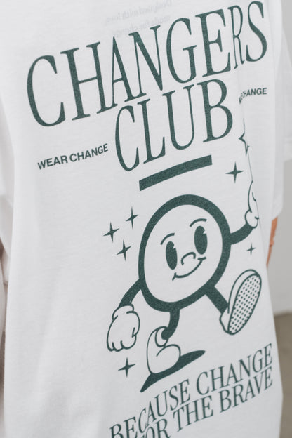 Sequoia - T-shirt Oversize Bianca e verde