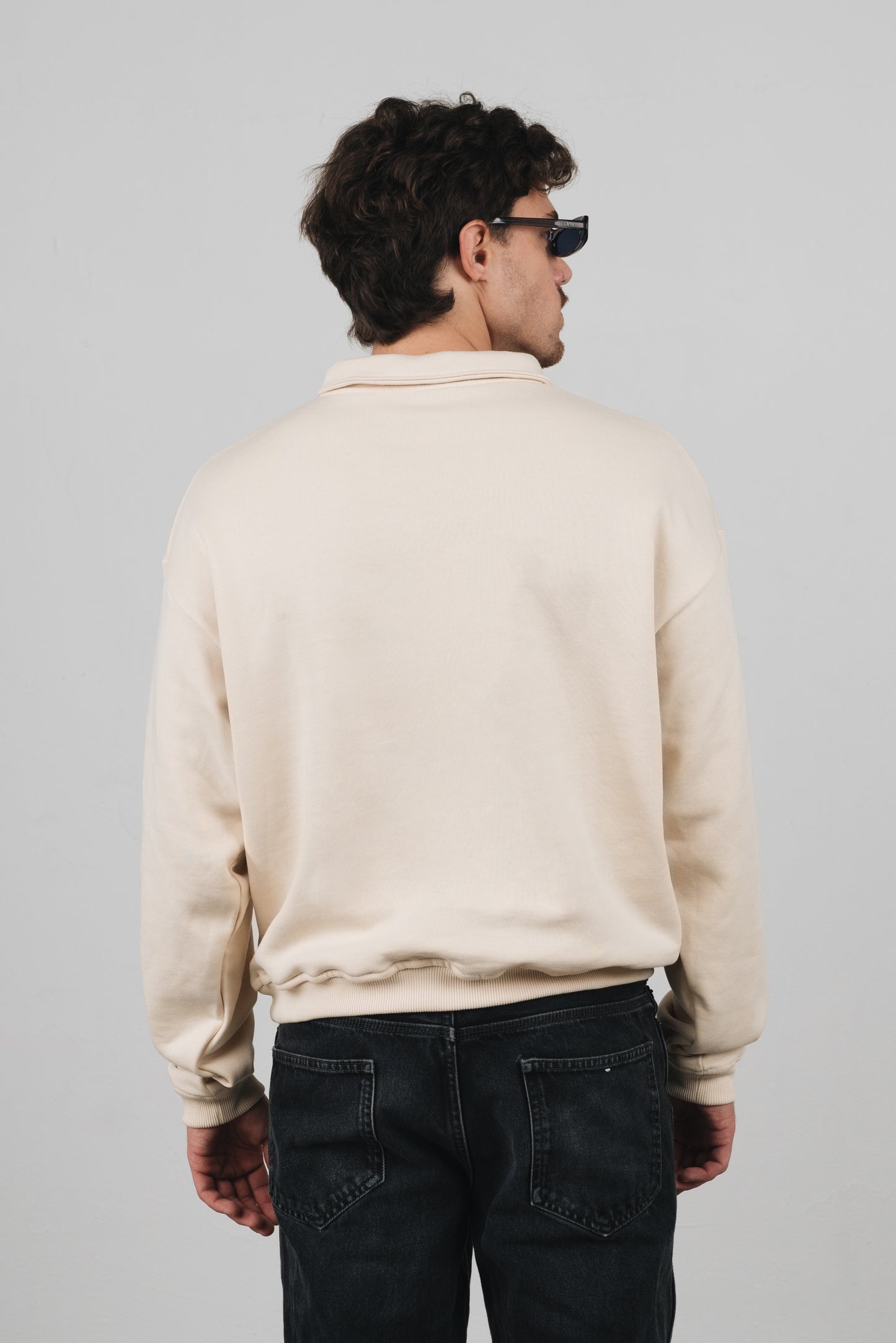 Timo - Sweatshirt Uomo Panna