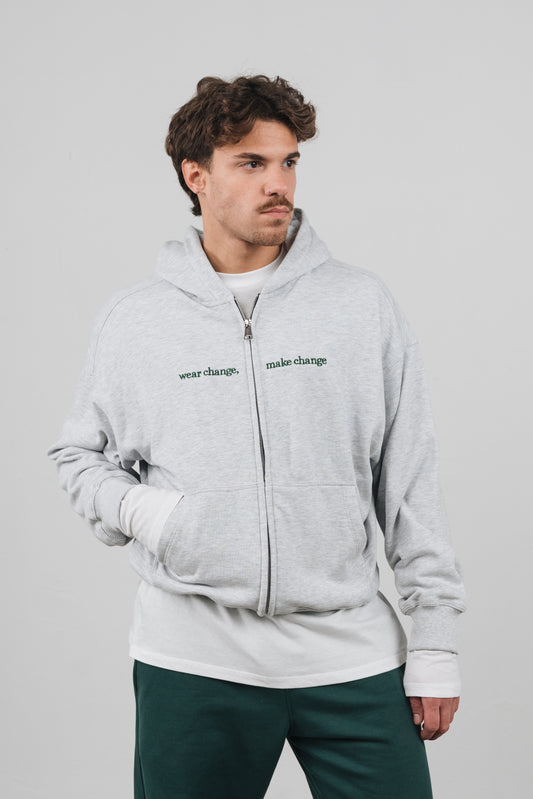 Tuia - Felpa con zip Unisex Grigia