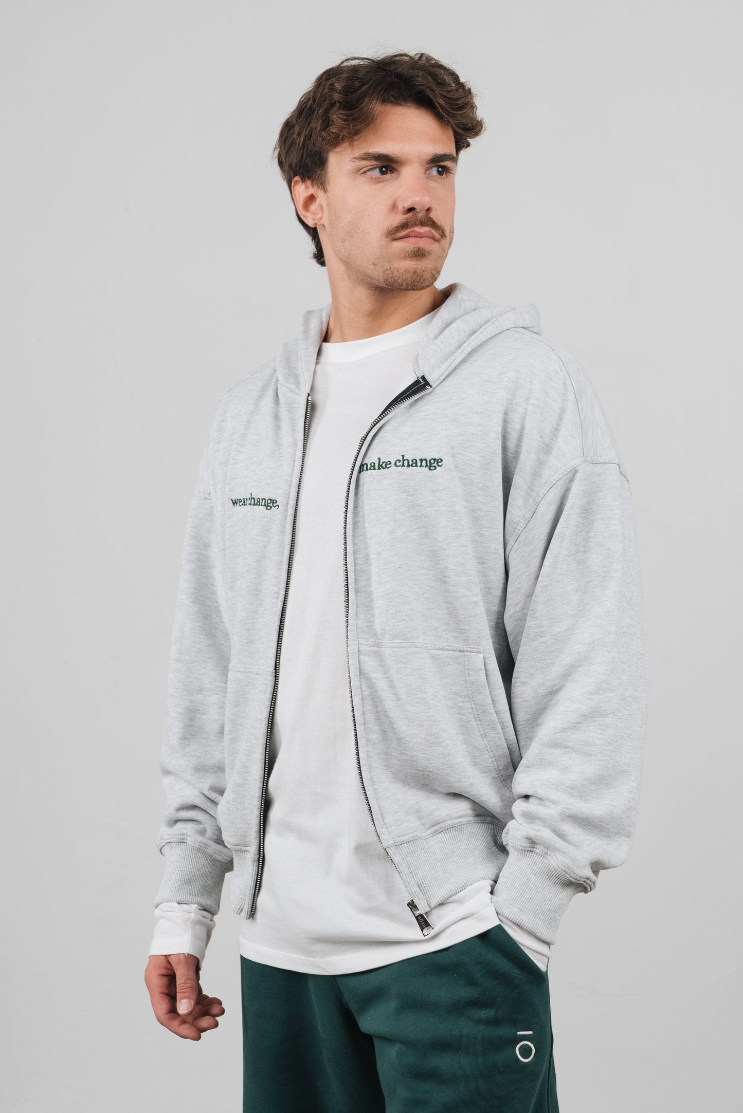 Tuia - Felpa con zip Unisex Grigia