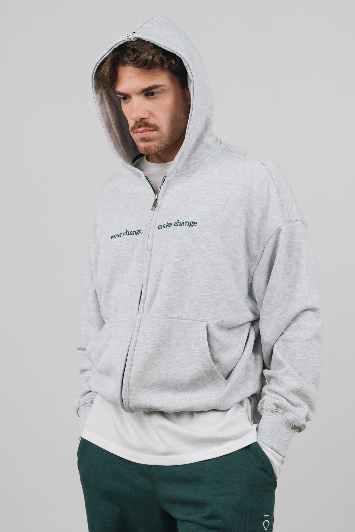 Tuia - Felpa con zip Unisex Grigia