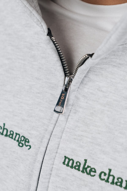 Tuia - Felpa con zip Unisex Grigia