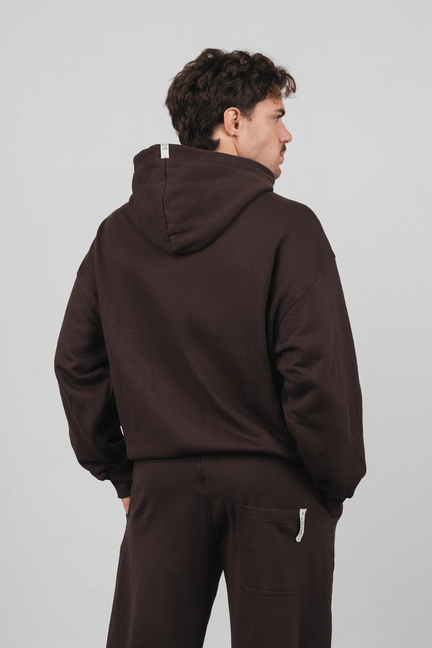 Tuia - Felpa con zip Unisex Marrone