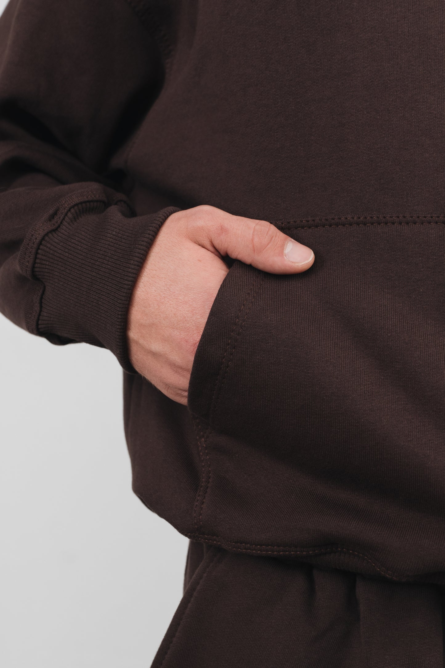 Tuia - Felpa con zip Unisex Marrone